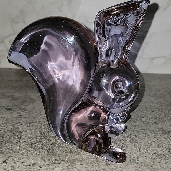 Archimede Seguso For Seguso Vetri D’arte Neodymium Glass Squirrel Murano - Picture 6 of 13